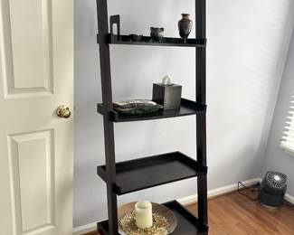 Bookcase ladder style black