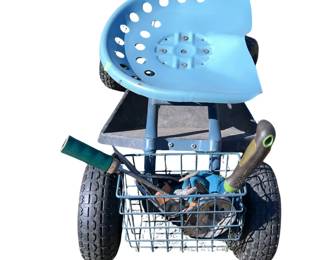 Rolling Tractor Seat Garden Chair Weeding