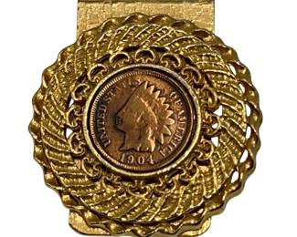 1910 Indian Head Penny Money Clip