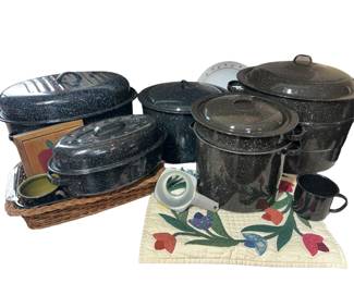 Graniteware Roasters Canning Pots Stock Double Boiler