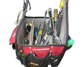 Husky Tote with Plumbers Tools