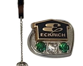 Vintage 10K Gold Eckrich 20 Year Lapel Pin 1.9g