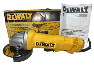 DeWalt DWE402 Angle Grinder 4" Original Box Manual Side Handle