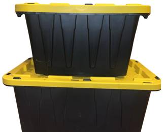 Black & Yellow Tubs 12 & 17 Gallon