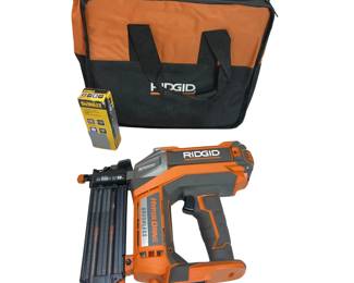 RIDGID R09890 HYPERDRIVE Brushless Brad Nailer Magnesium Battery
