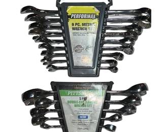 New Pittsburgh Metric Double End Flare Nut Wrench + Combination Set