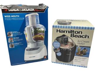 Ice Cream Sorbet Maker + Food Processor B&D Huntington Beach