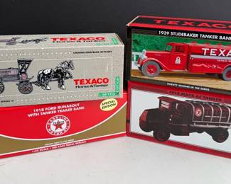 NEW Texaco Diecast Banks Of Various Trucks, Horse & Tankers * 1918-1939 Special & Lim. Ed.