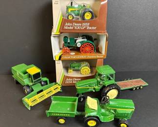 6 ERTL Diecast Metal John Deere Tractors * 3 New 1/43 * 1/32