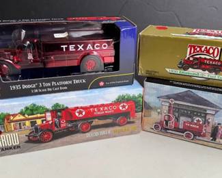 4~ NEW ERTL Texaco Diecast Coin Banks * Tankers & Trucks * 1919-‘35 * Dodge, GMC, Pierce Arrow