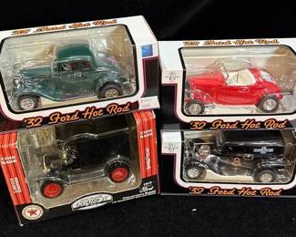 3~ 1932 FORD HotRod Diecast Models & Lim Ed Gearbox Toy FORD Coin Bank