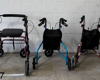 Rollator walkers. 