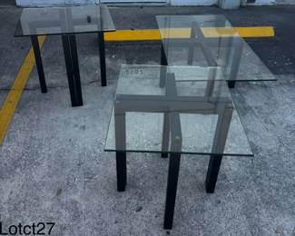 Glass Coffee And End Table