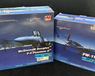 Die Cast 1:72 & 1:48 Model Planes * FW-190 & Mcdonnell Douglas F4 Phantom II