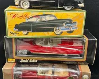 Cadillac Car Models * 2~ NEW 1:18 Diecast Lim.Ed. ‘49 Coupe DeVille & Special Ed. Eldorado Biarritz