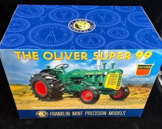 THE OLIVER SUPER 99 Tractor * Large 1:12 Diecast By Franklin Mint Precision Models