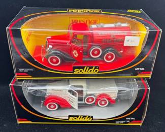 PRESTIGE Diecast Cars * 2~ FORD Fire Department Trucks * Made In France