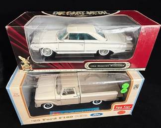 Diecast Models * Rare 1965 Ford F150 Truck * 1964 Mercury Marauder Car