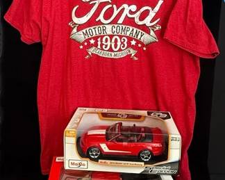 Diecast Car * 2010 Roush 427R Ford Mustang & 2006 Ford F-150 Lariat Truck * 2XL TShirt