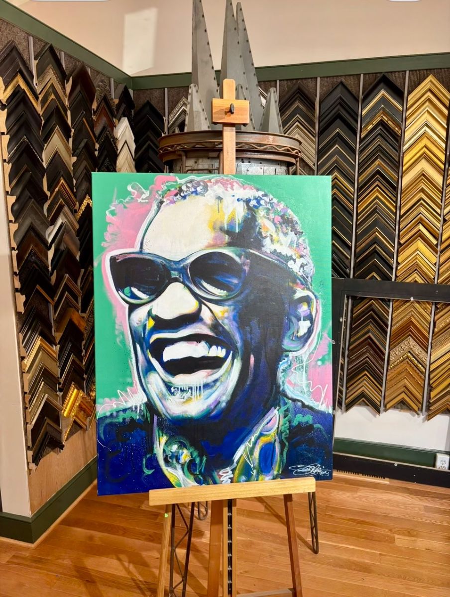 This is an original Jason Ford painting of Ray Charles 30 inches wide and 39 inches high. Serious inquiries only please 