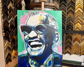 This is an original Jason Ford painting of Ray Charles 30 inches wide and 39 inches high. Serious inquiries only please 