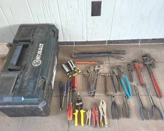 Kobalt Tool Box And Collection Of Assorted Hand Tools