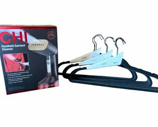 CHI Handheld Garment Steamer  Velvet Hangers All In Original Packages