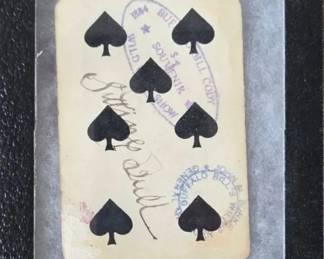 Buffalo Bill Wild West Show Souvenir Card Signed By Sitting Bull