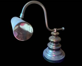 Vintage Brass Library Lamp