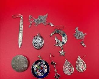 Vintage Sterling Silver Jewelry Lot