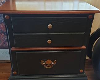 Vintage Style Two Drawer Night Stand