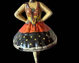 Vintage Louis Marx Lithographed Tin Spinning Top