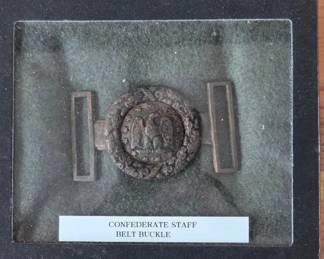 Confederate Staff Belt Buckle 