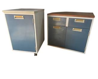 Two Matching Utility Cabinets