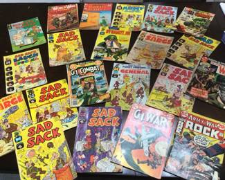 Army Themed Comic Book Mystery Lot