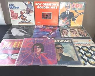 Vintage Roy Orbison Vinyl Record Collection 
