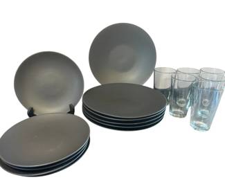 Dinnerware By Home And Six Anchor Hocking Pint Glasses