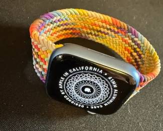 Apple Watch Series 7 41mm With Stretch Multicolor Band And Charging Cord