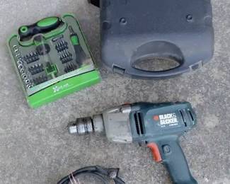 Power Drill and Drill Bit Bundle