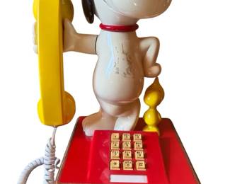 Vintage 1976 Snoopy And Woodstock Touchtone Telephone