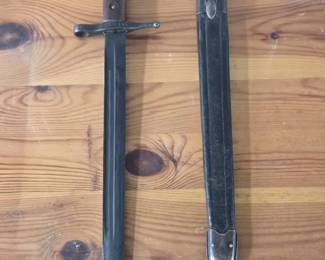 Antique World War 1 Bayonet With Scabbard 