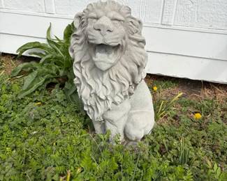 Concrete Lion Statue
