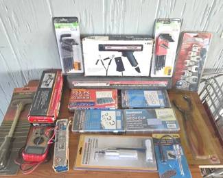 Variety Of Automotive Tools And Fasteners 