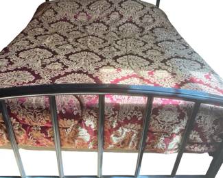 Metal Headboard Footboard, Frame, Bedding, Mattress No Boxspring