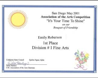 Emily’s Roberson Award