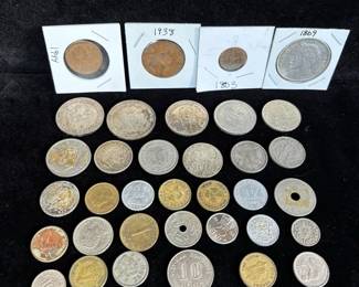 41 Canadian Coins 1940’s - 1960’s * 1954 Dollar Bill