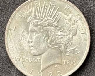 US Silver Liberty Dollar 1922 *