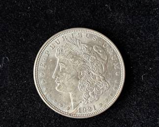 1921 Silver Morgan Dollar Coin