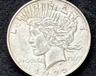 US Silver Liberty Dollar 1922 *