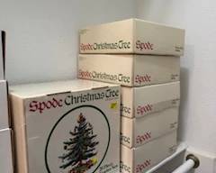 SPODE VINTAGE Christmas Pieces  of all kinds and in Boxes - Never Opened